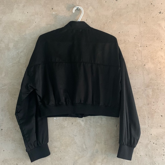 Zara Bomber Jacket, Silk Black, Size S - Picture 2 of 4